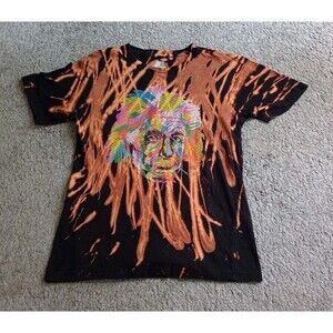 Albert Einstein Mens Graphic T Shirt Size S Short Sleeve Cotton Lightweight